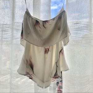 Princess Polly Floral Playsuit, US Size 4 AUS 8